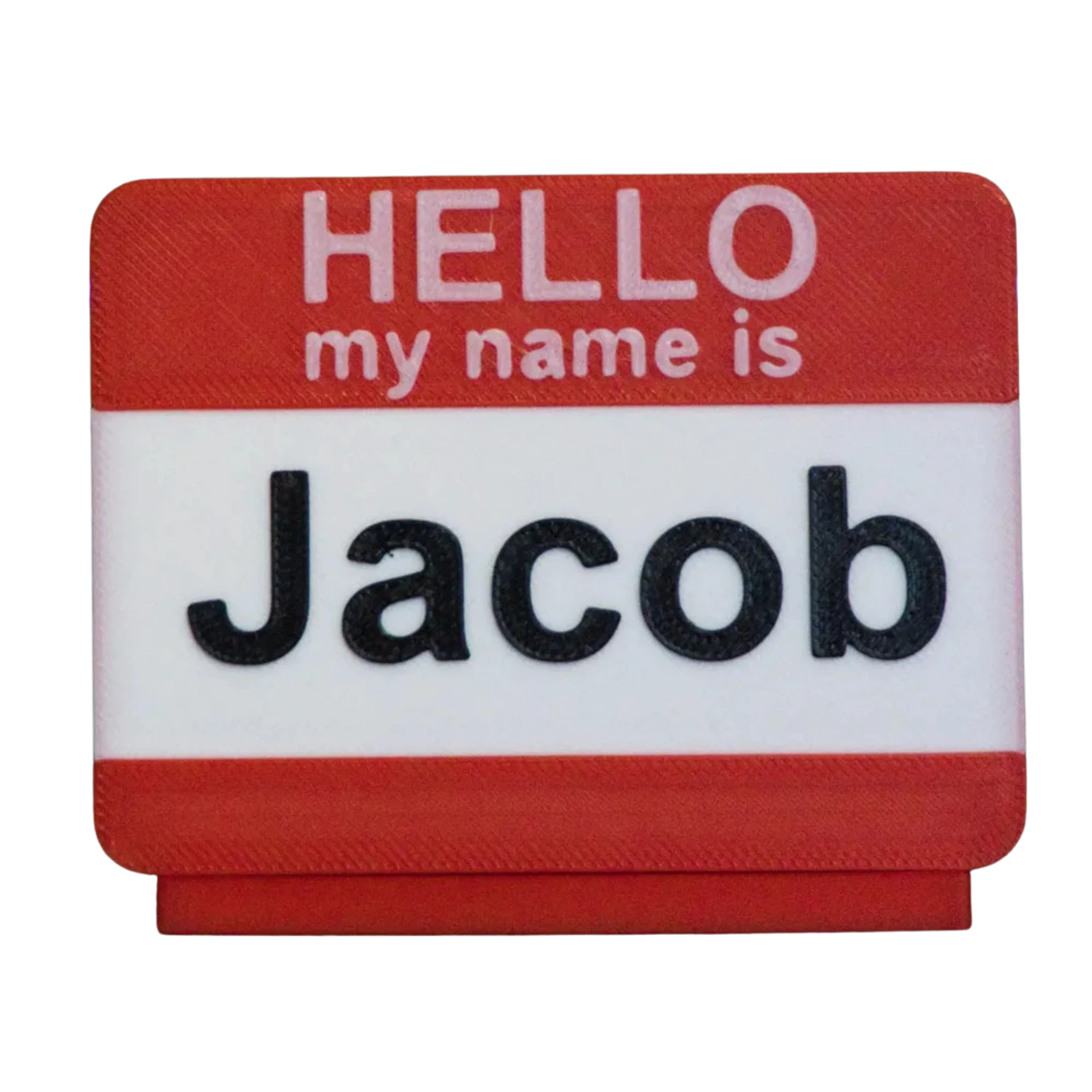 Customizable Name Badge + Stand (Parametric)
