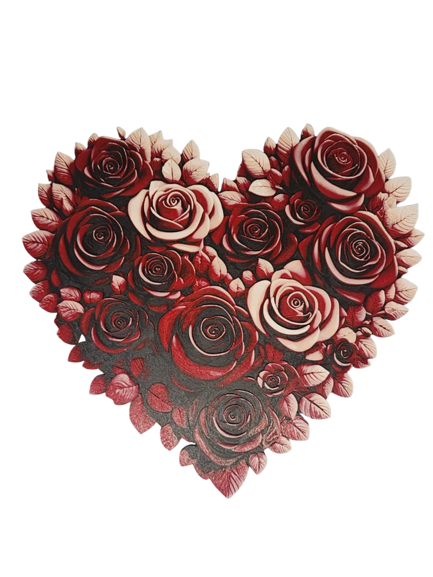 Hueforge heart made of Roses