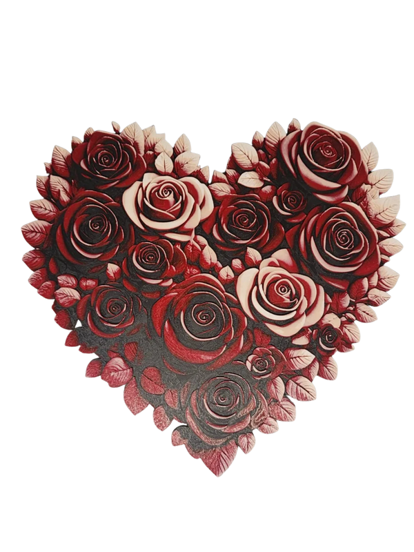 Hueforge heart made of Roses