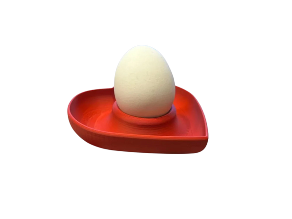 Heart shaped egg holder / cup Egg-ceptional Heart