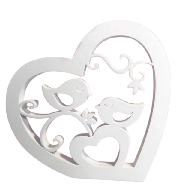 Valentines -Heart with birds 2D (two version)