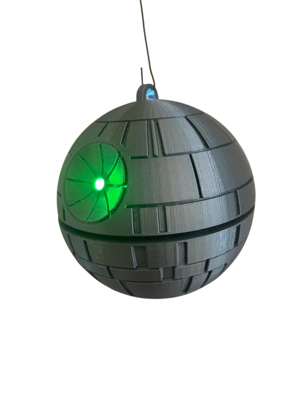 Death Star Christmas Ornament with LED Remixed