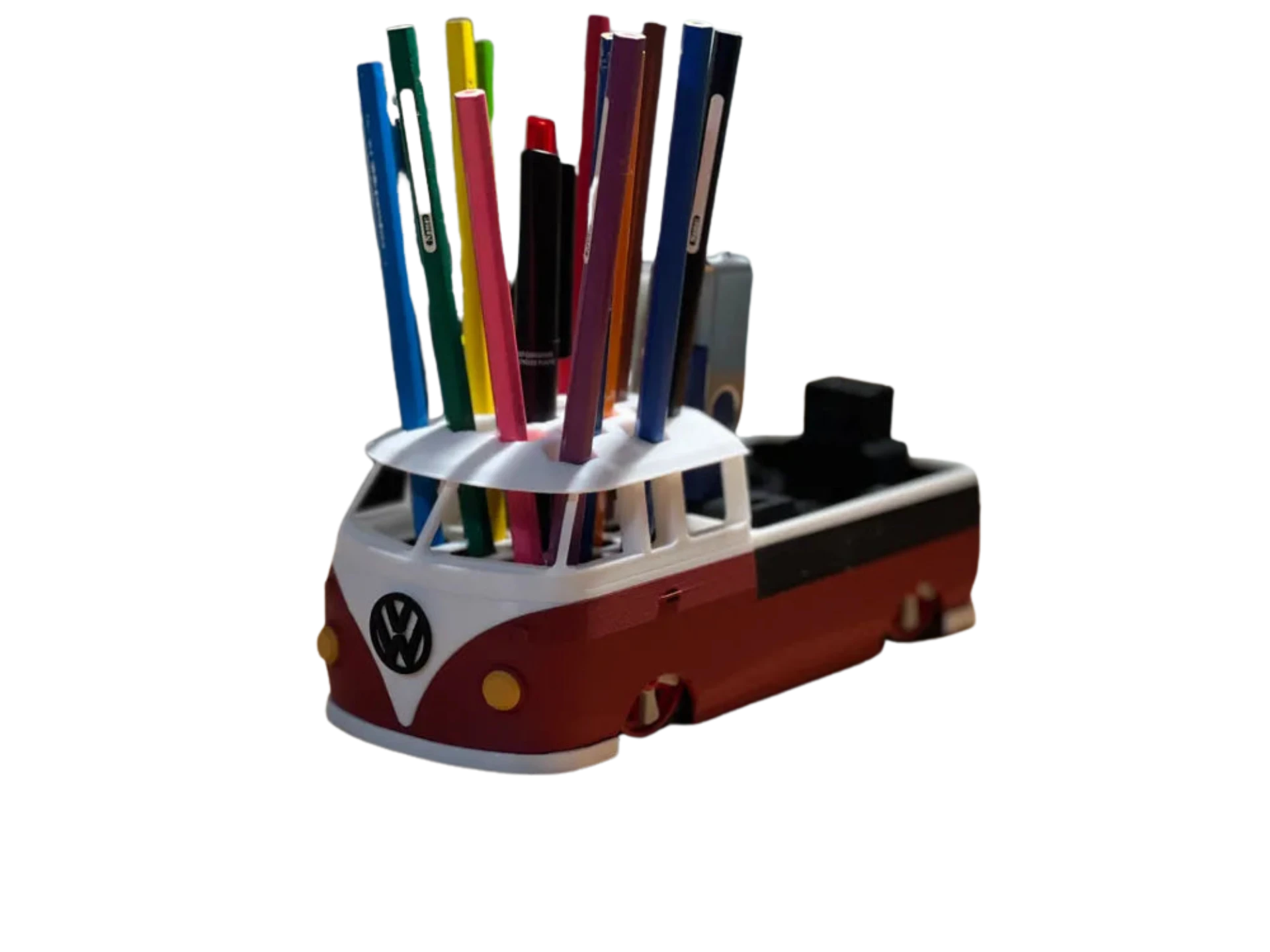 VW T1 Bus Pickup Pen / Desk Organizer USB SD microsd Remixed