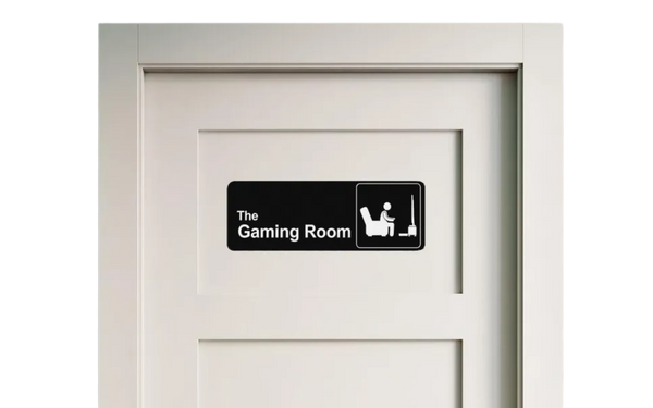 The Gaming room sign - The Office TV Series