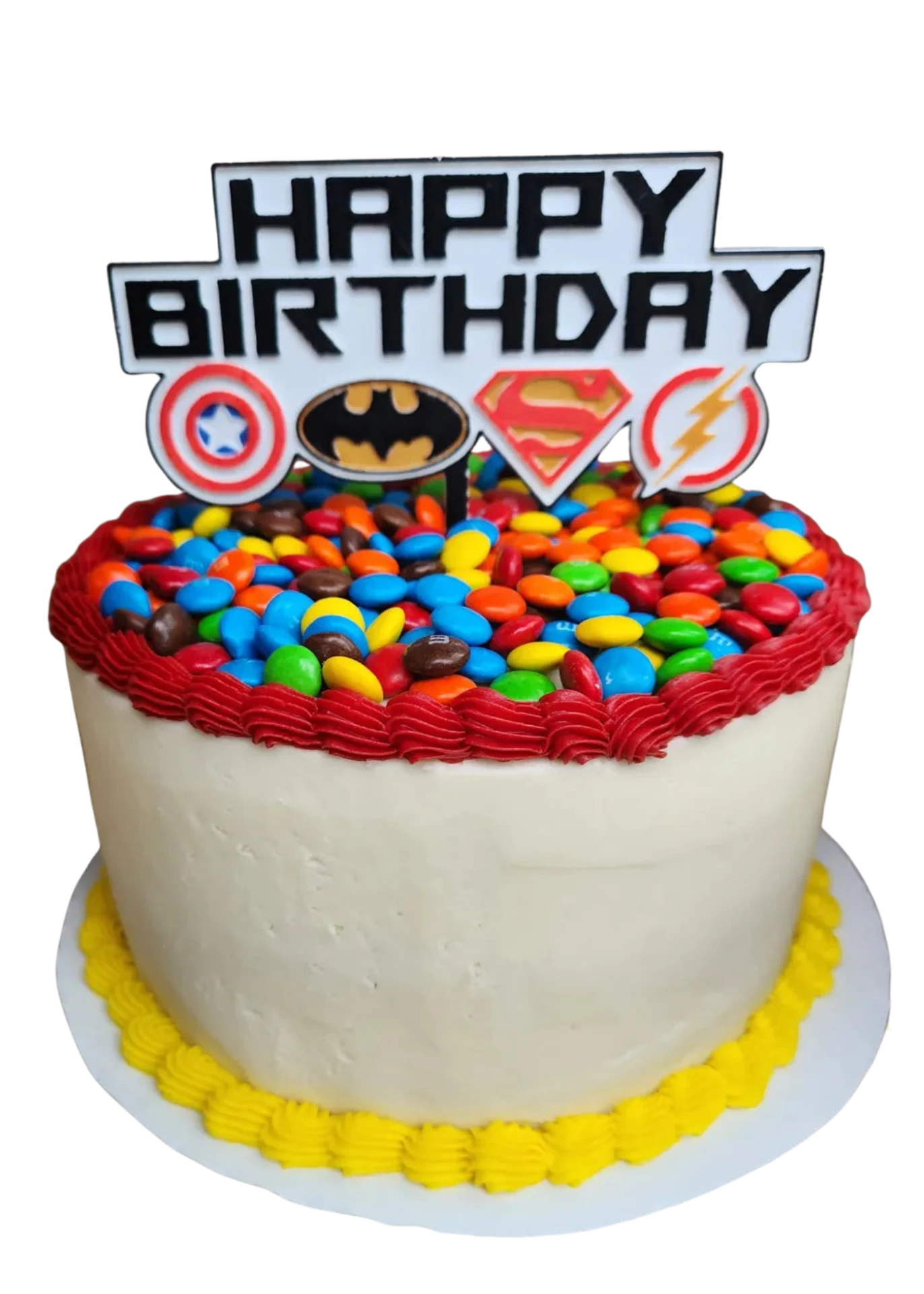Super Hero Happy Birthday Cake Topper