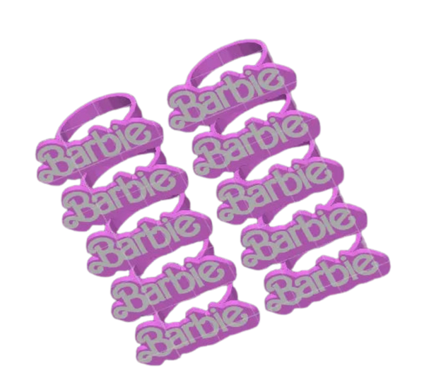 Barbie Rings Cupcake Toppers