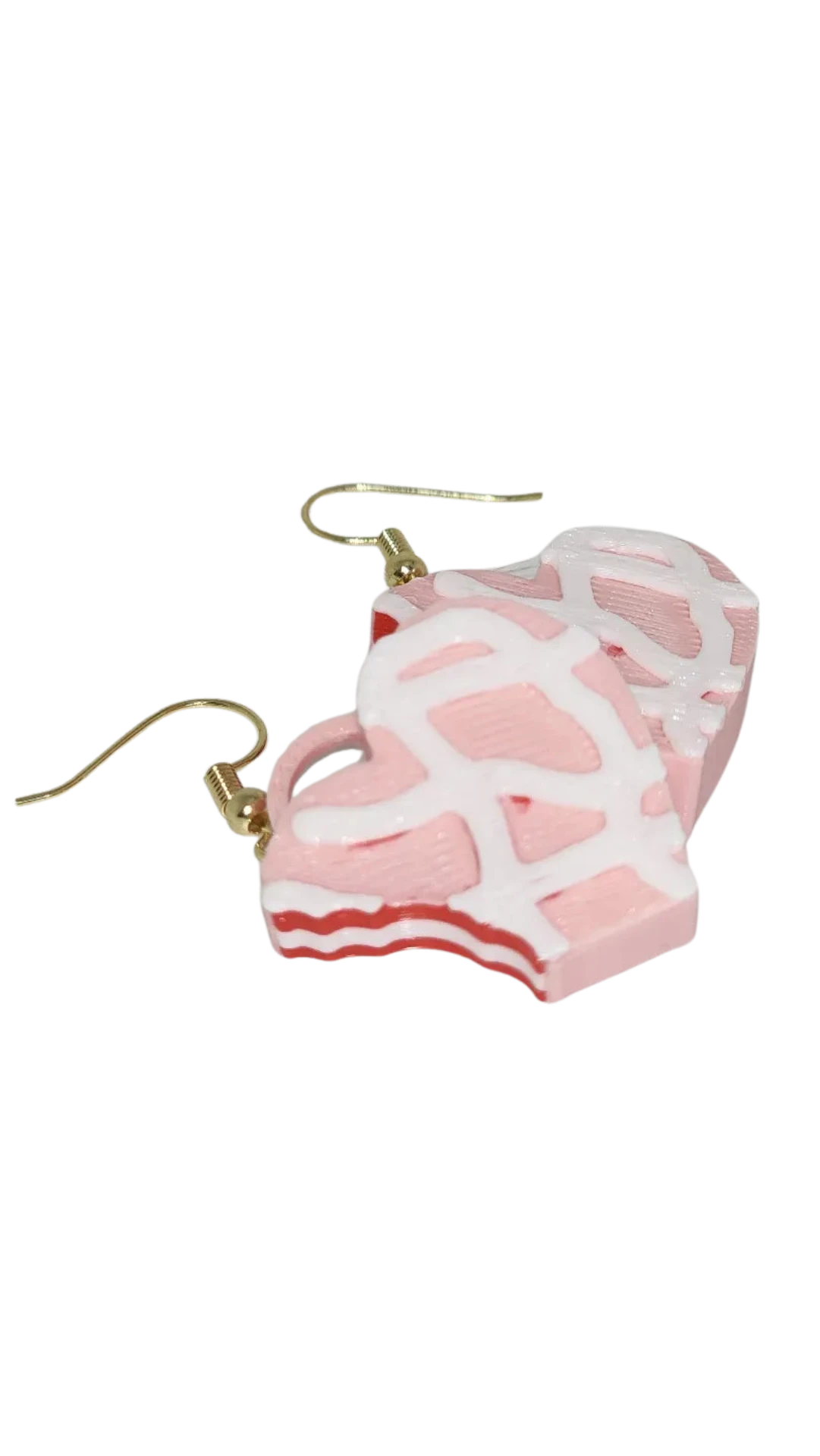 little debbie heart cake earrings