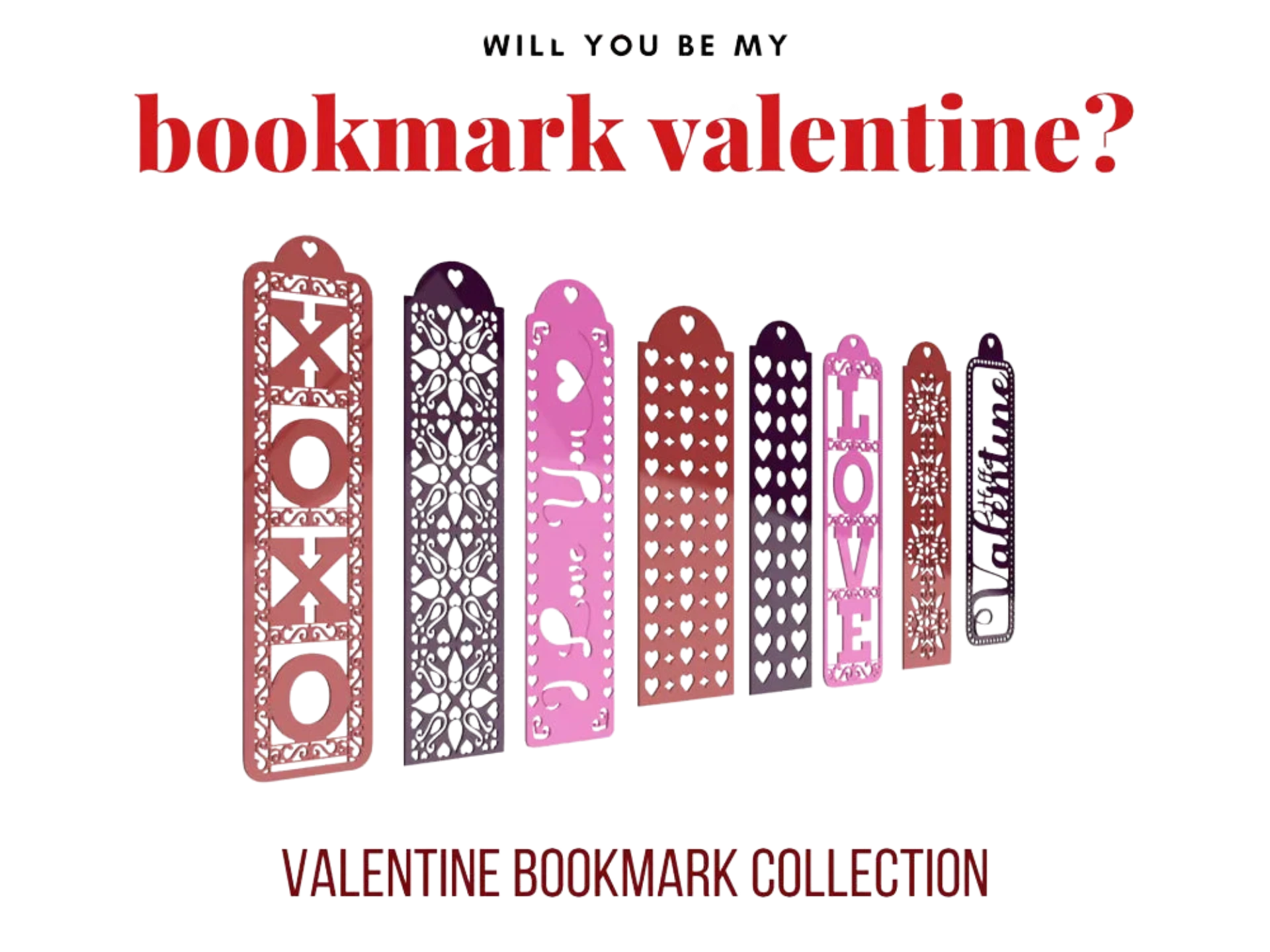 Valentine's Day Bookmark Collection