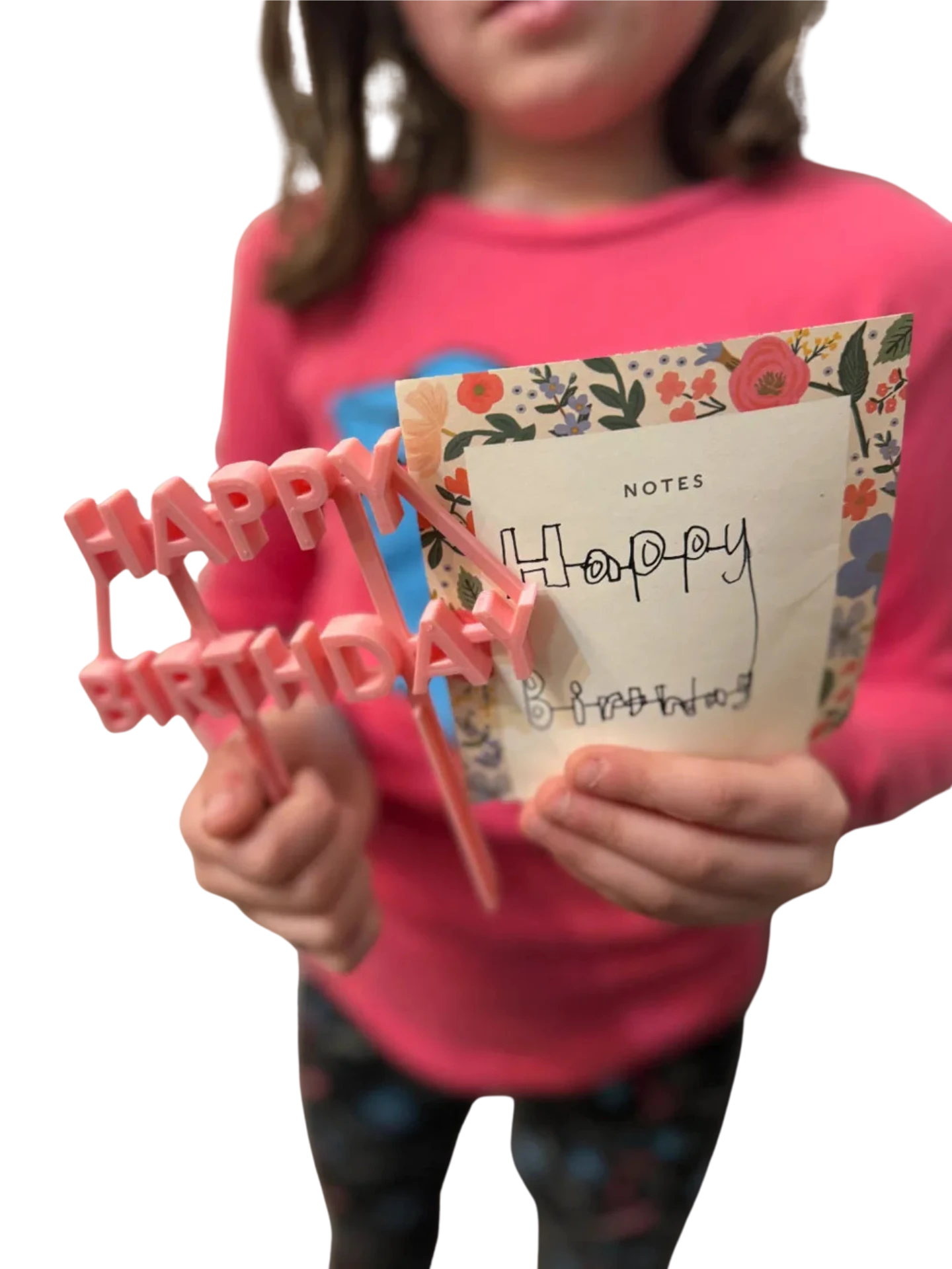 Happy Birthday Cake Topper (Daughters First Design)