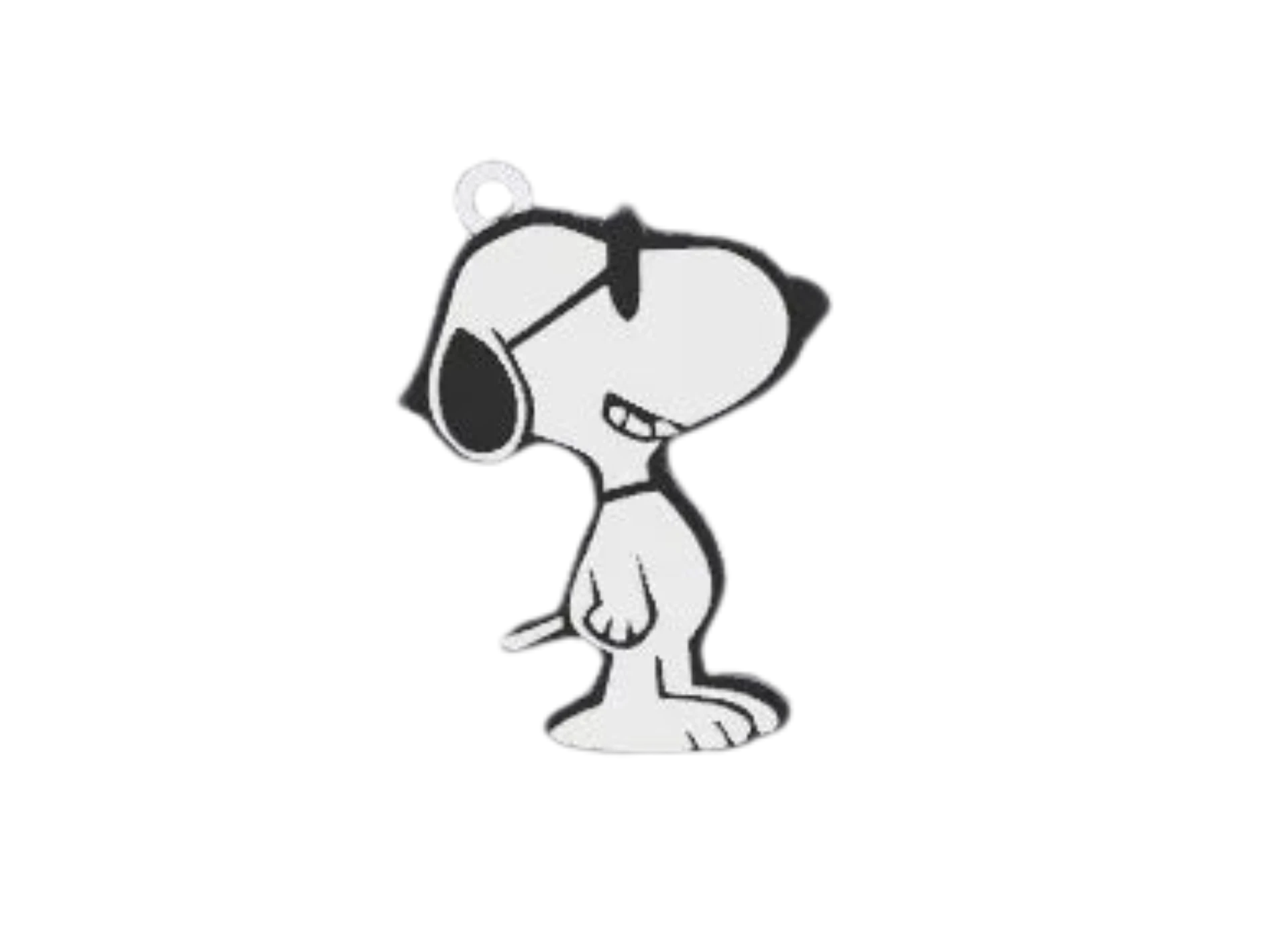 cute snoopy keychain / necklace charm ()