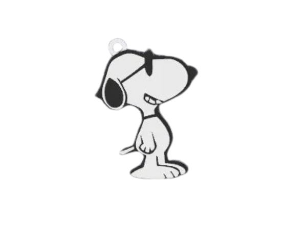 cute snoopy keychain / necklace charm ()