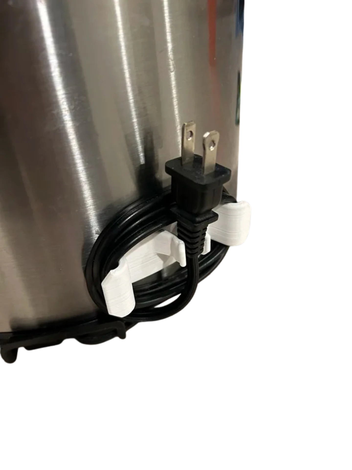 Cord Wrap, plug holder, curved or flat surface