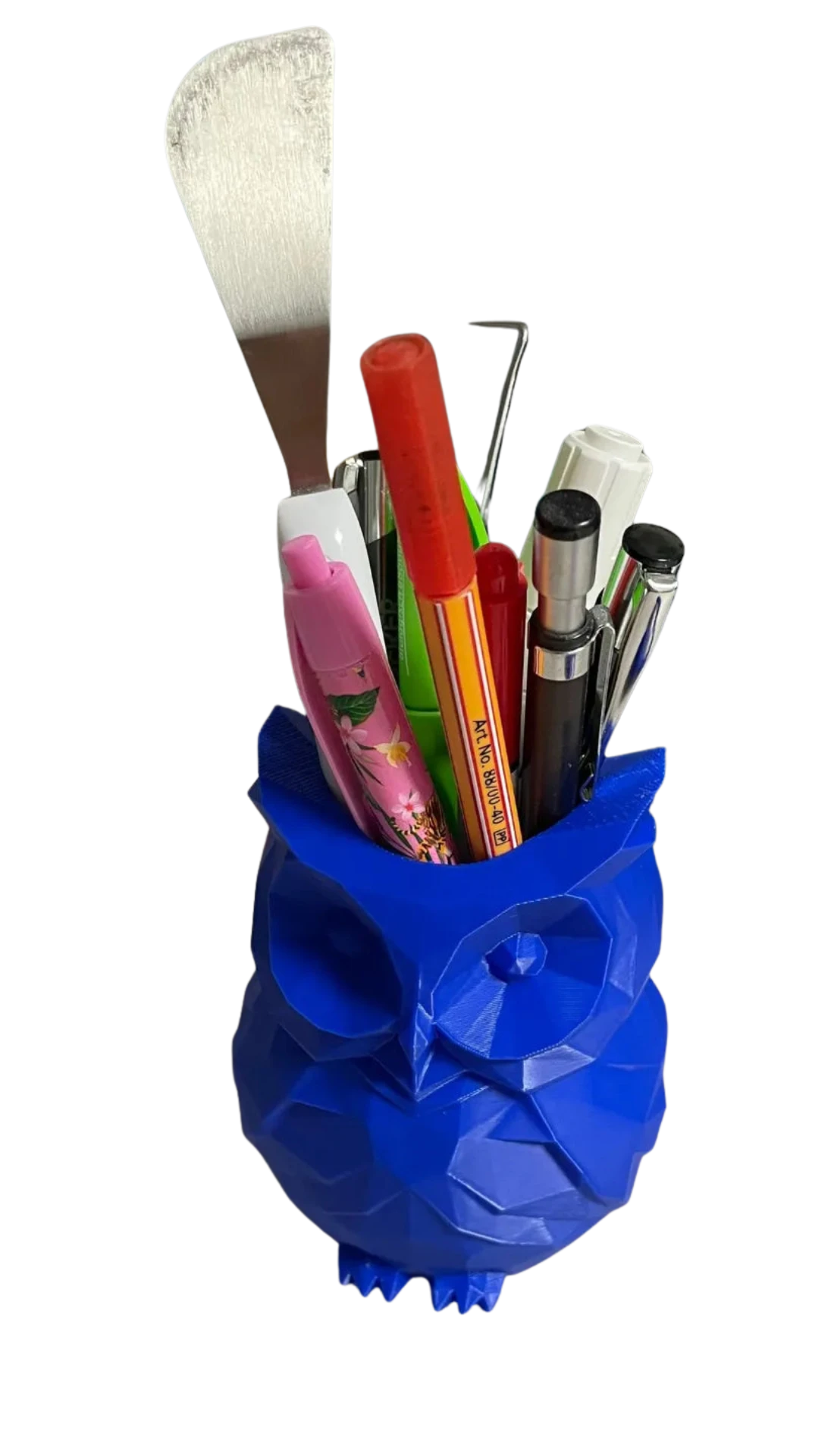 Low Poly Owl Pen Cup