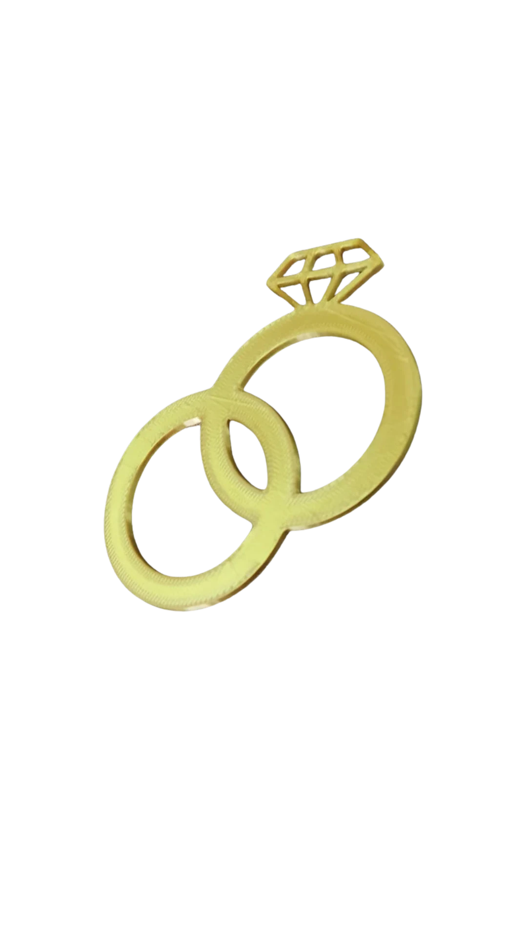 Wedding ring for cake decoration