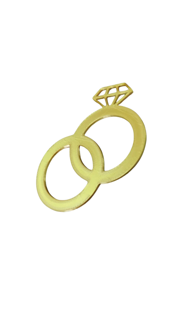 Wedding ring for cake decoration