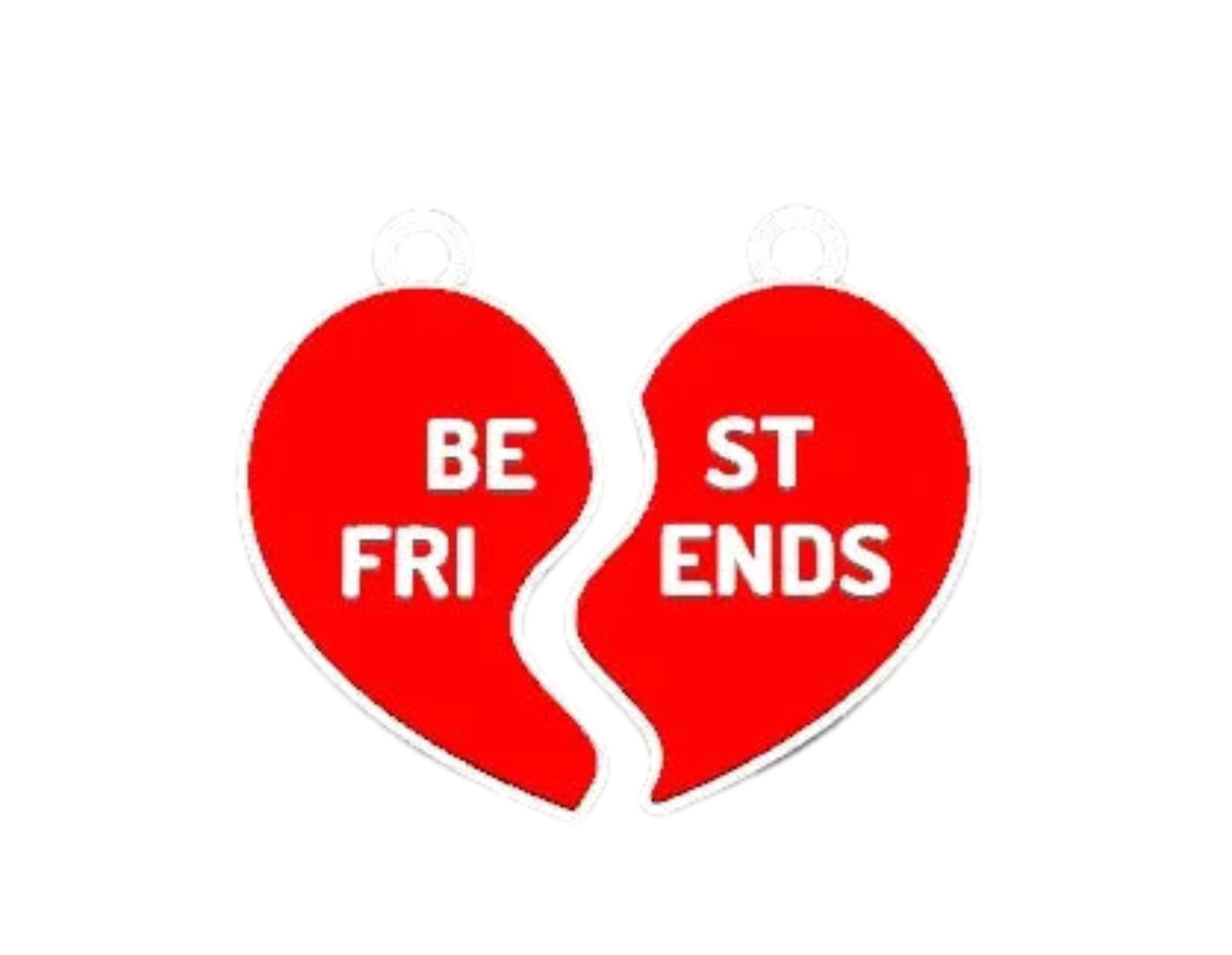 friends heart keychain /neck charmcommercial