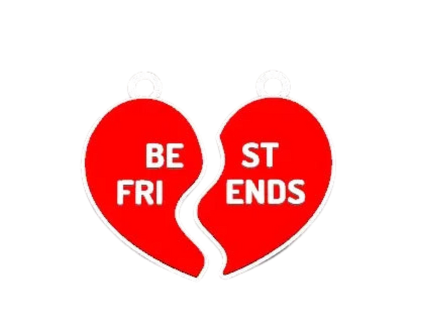 friends heart keychain /neck charmcommercial