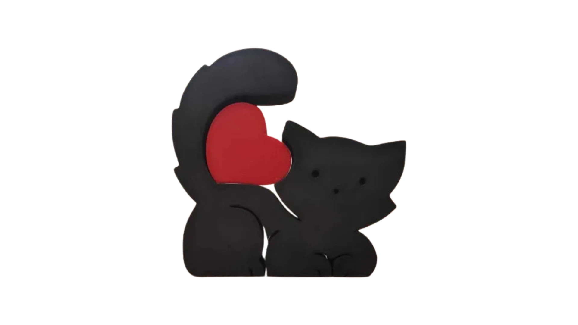 Cat with Heart Puzzle
