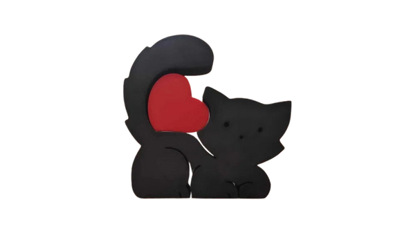 Cat with Heart Puzzle