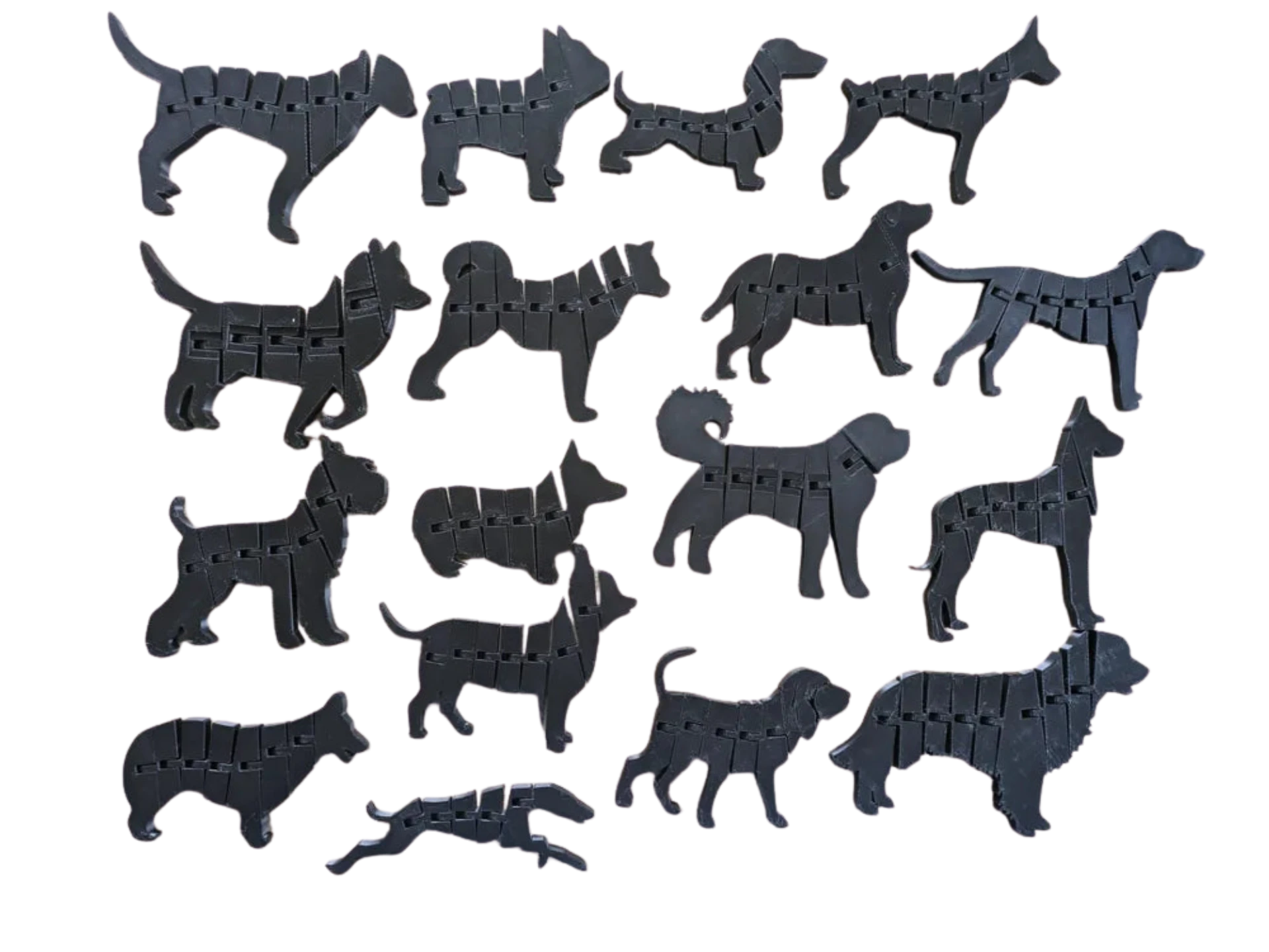 17 flexible dog silhouettes