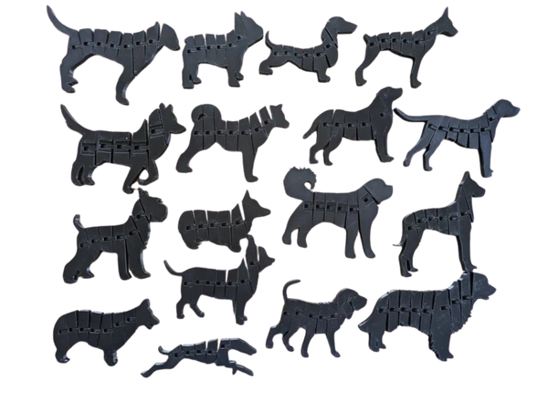 17 flexible dog silhouettes