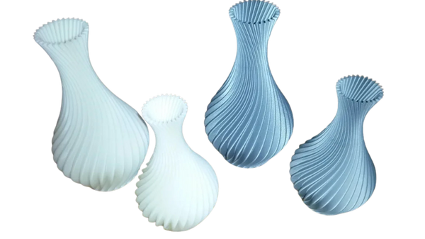 Spiral deco vase