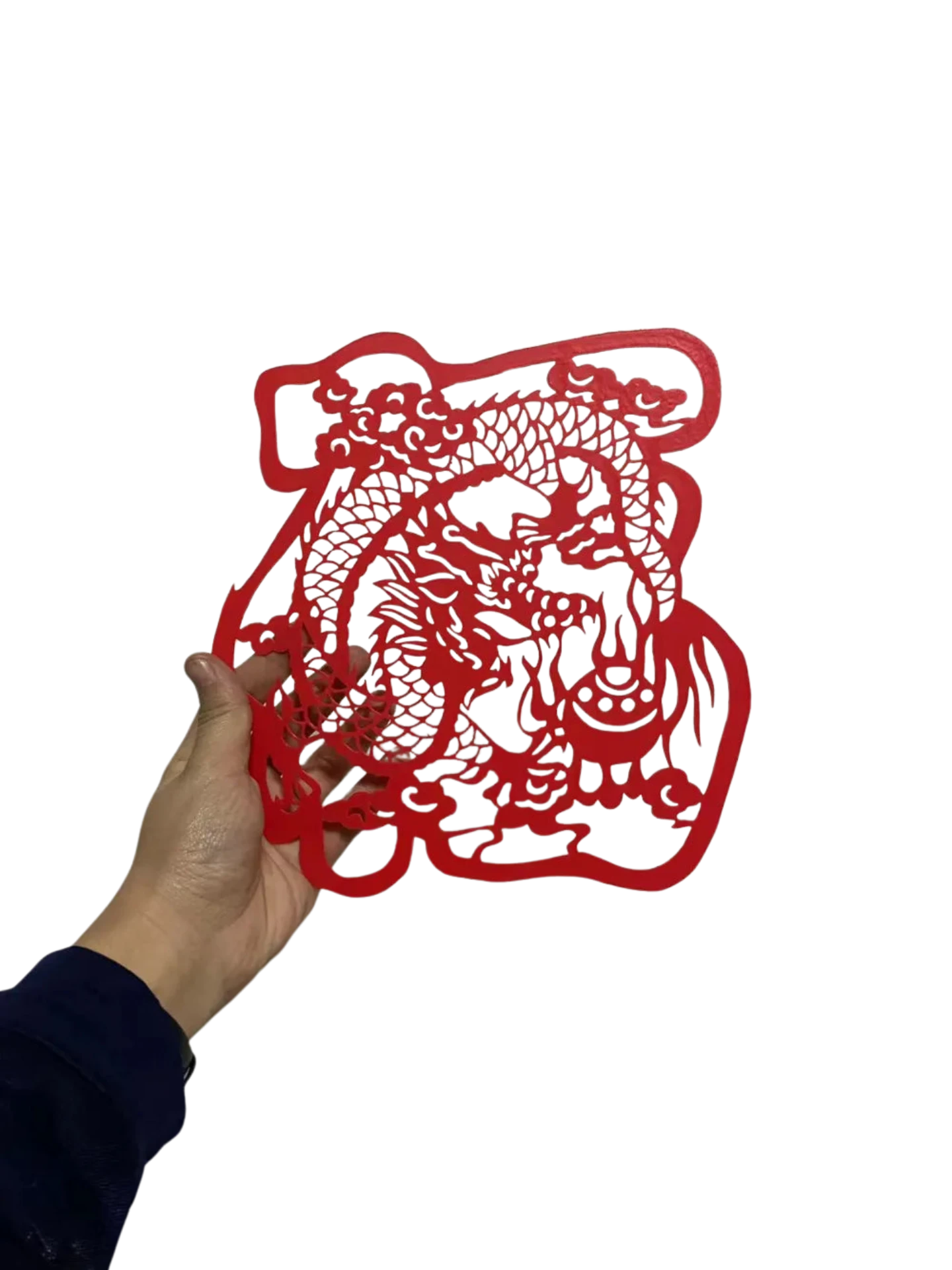 New Year's Blessing Character Dragon Year Window Decoration