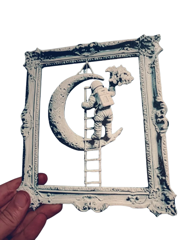 Astronaut Climbing to the Moon