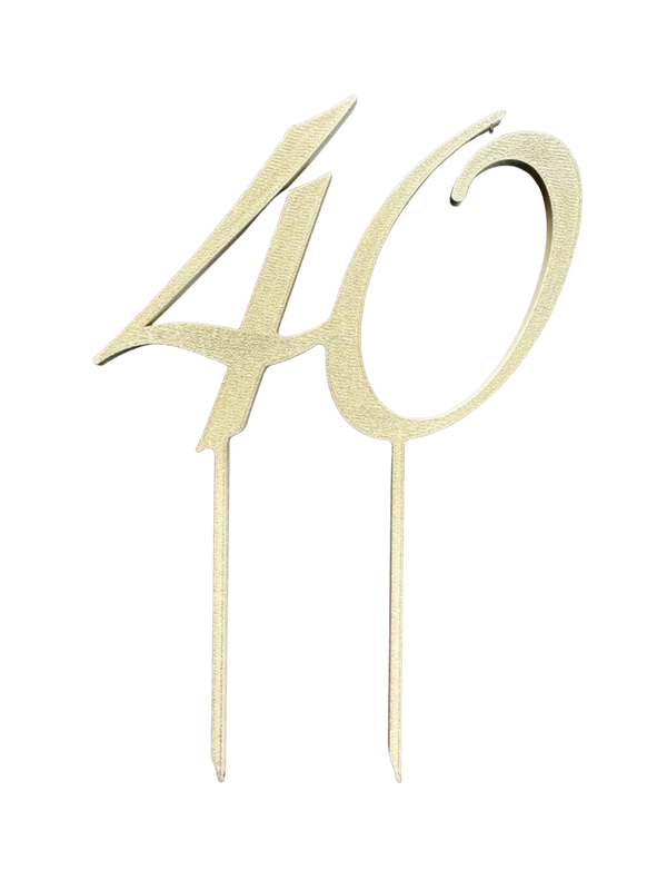 Cake topper '40'