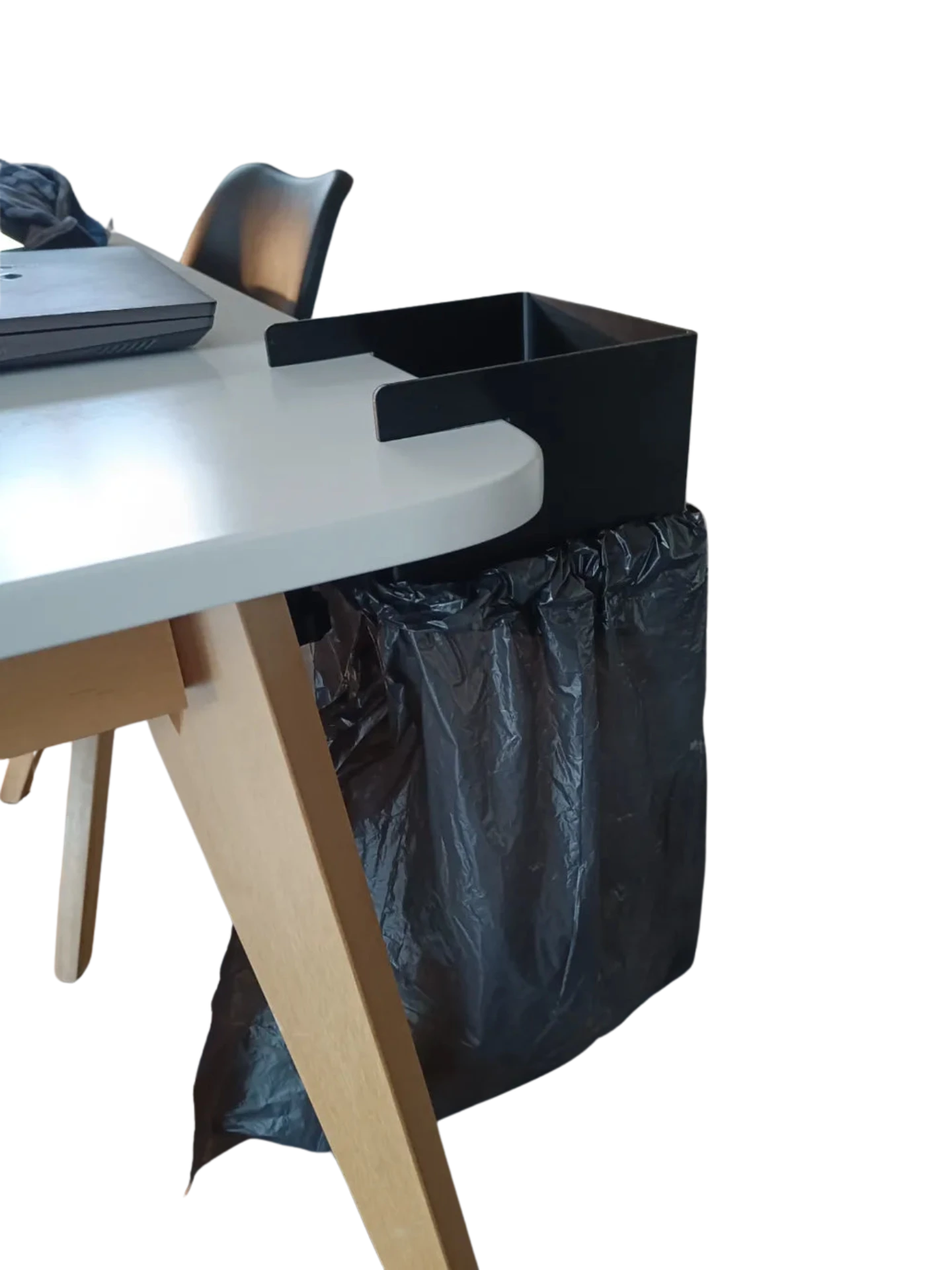 Desk bin - trash bag compatible