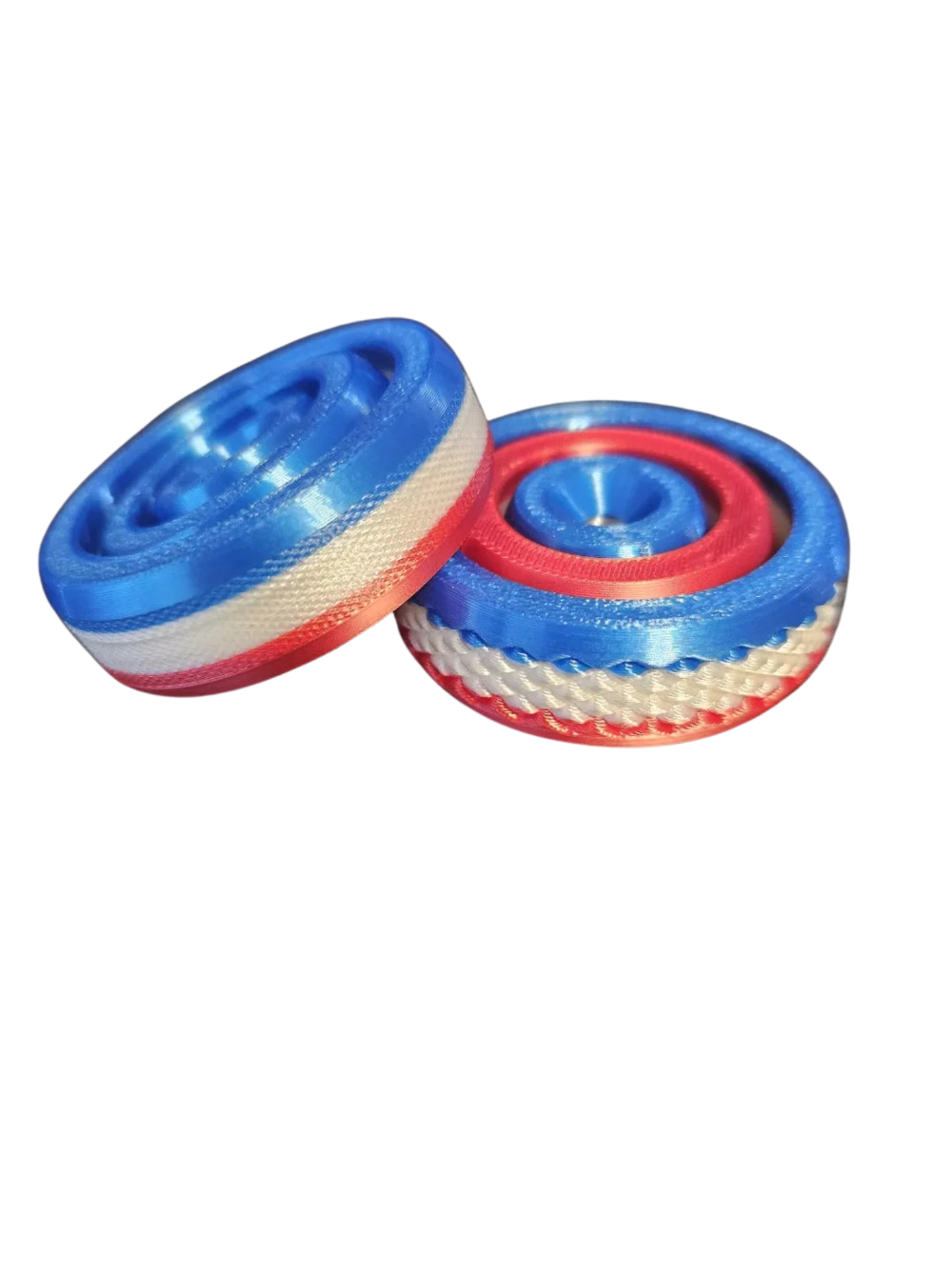 Spinning Gyro Fidget with Knurled Edges