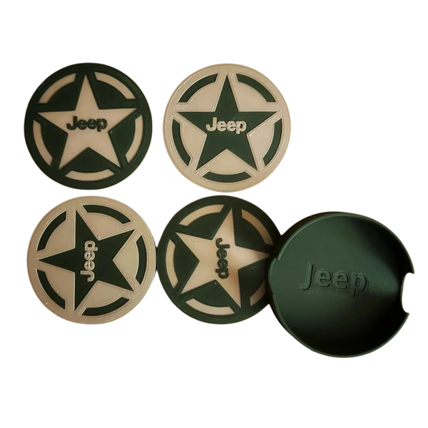 Jeep logo coaster