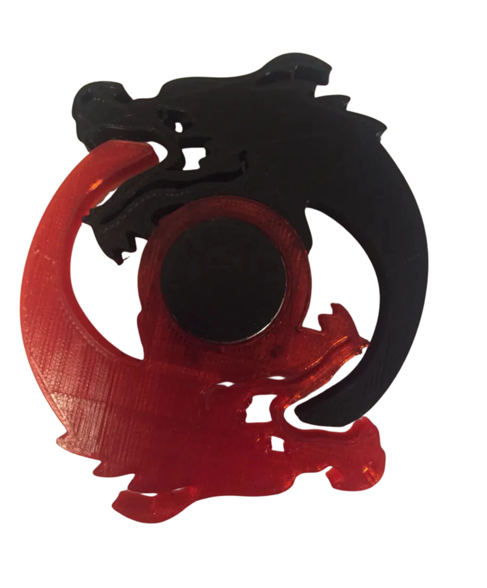Yin and yang figet spinner w/ bering cap