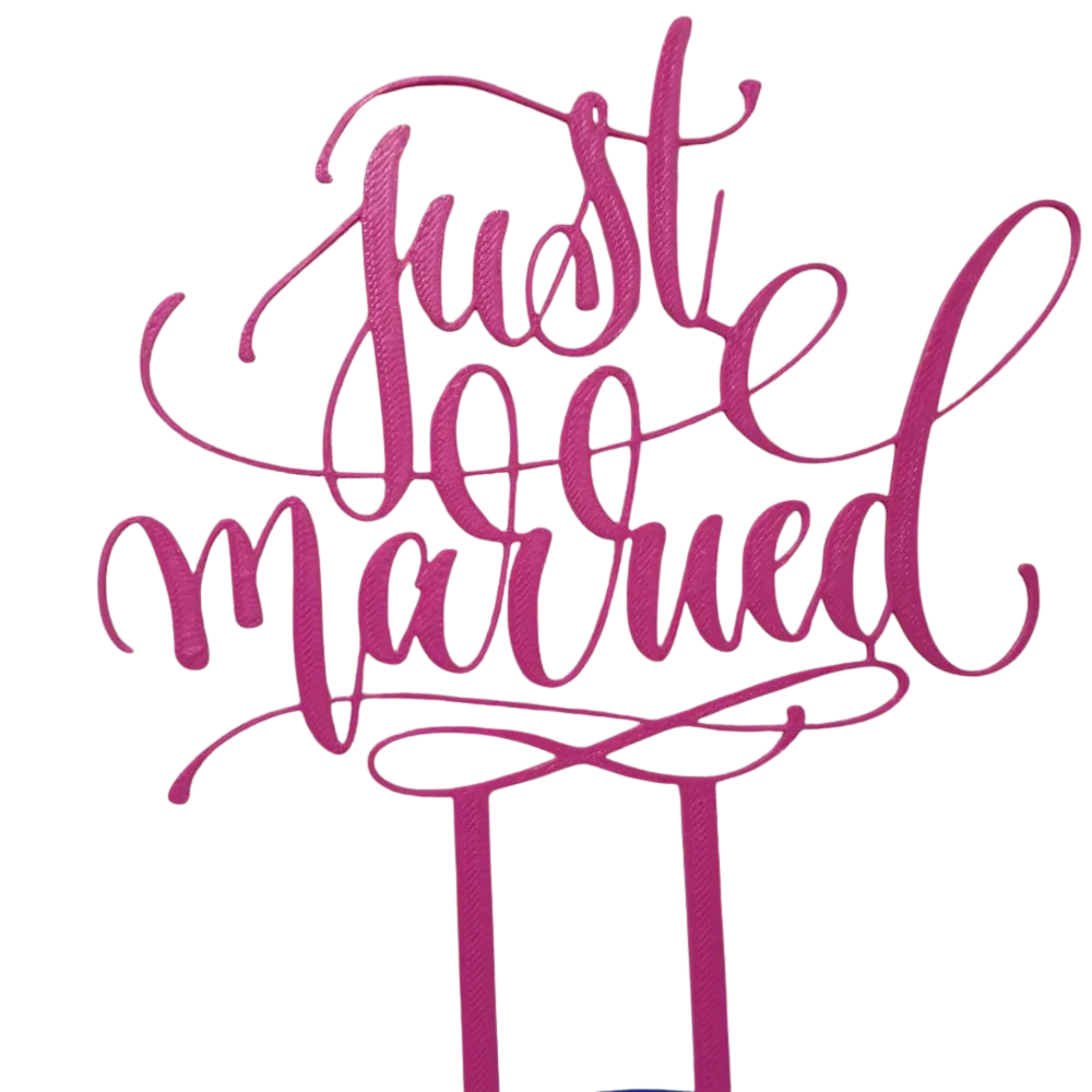 just married wedding cake topper