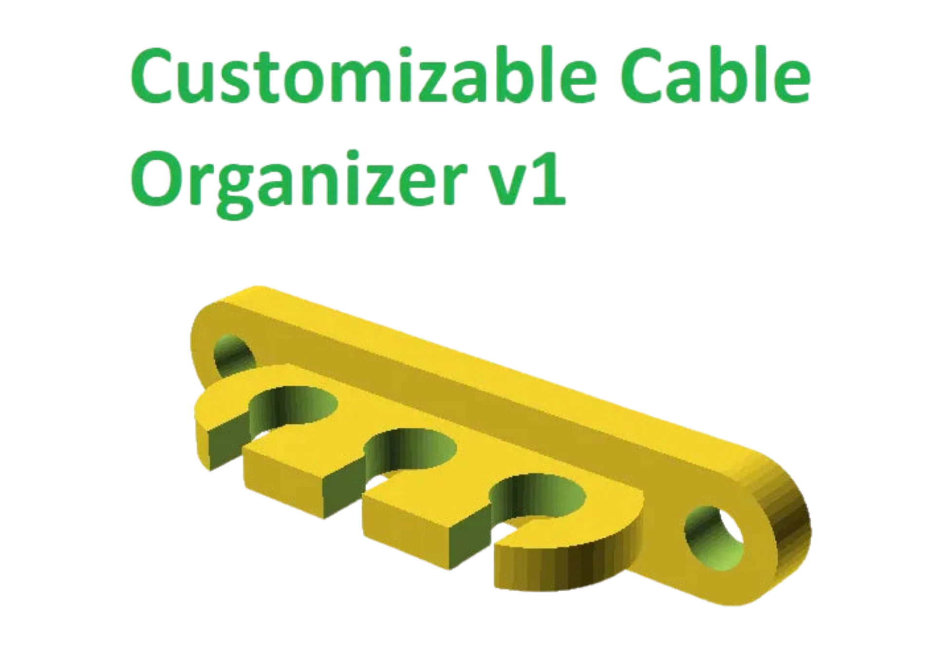Customizable Cable Organizer v1