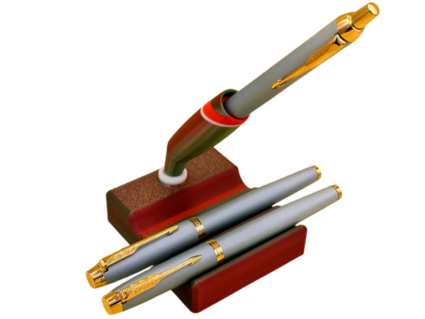 Fountain Pen Stand with Horizontal Pen Holder