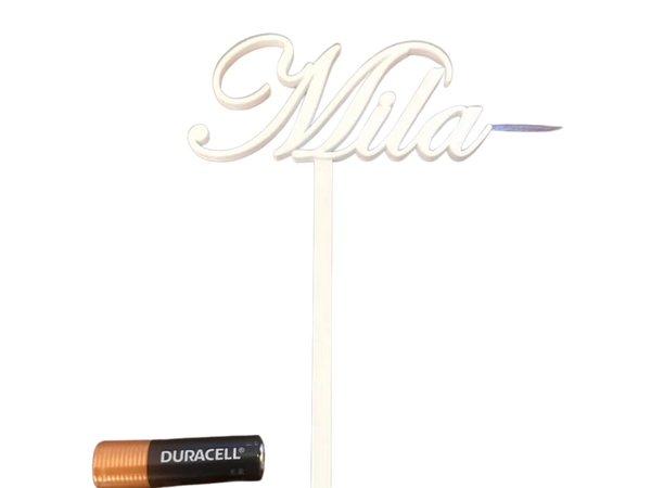Cake topper   Mila  Birthday cake topper