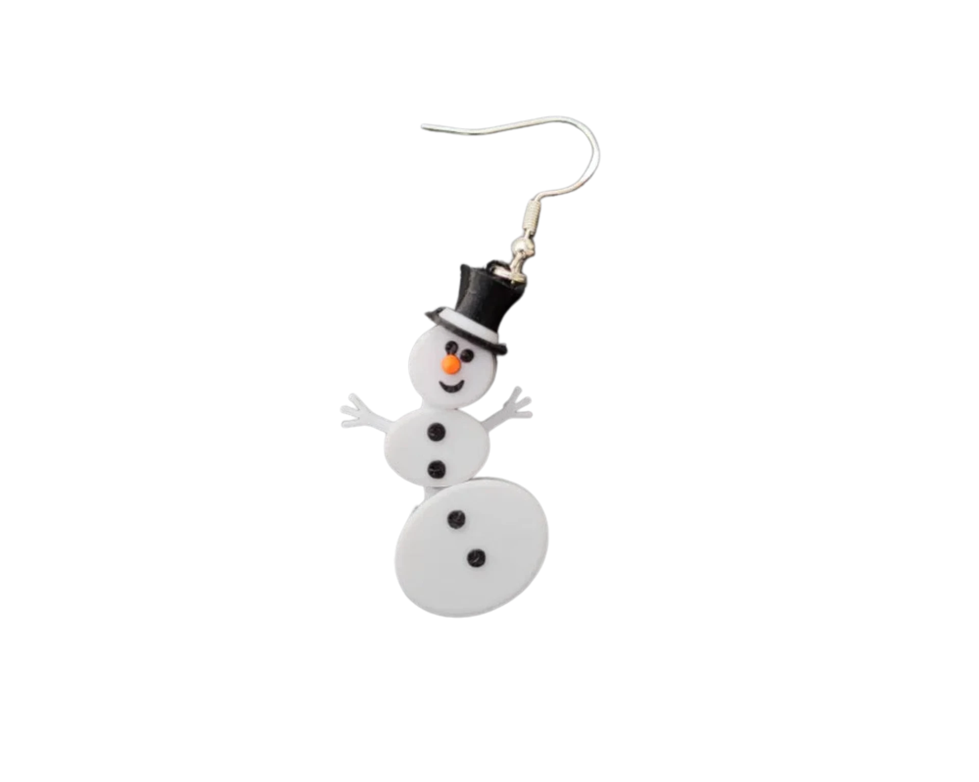 snowman articulated earring