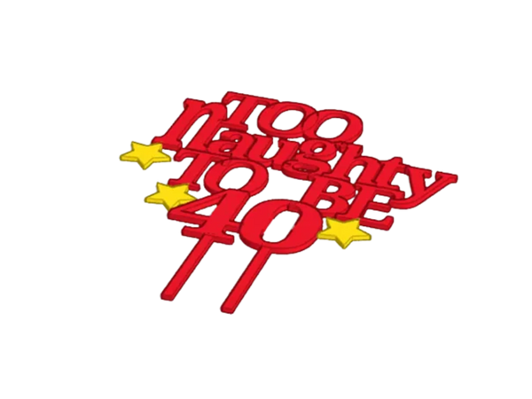 40th Birthday Cake Topper