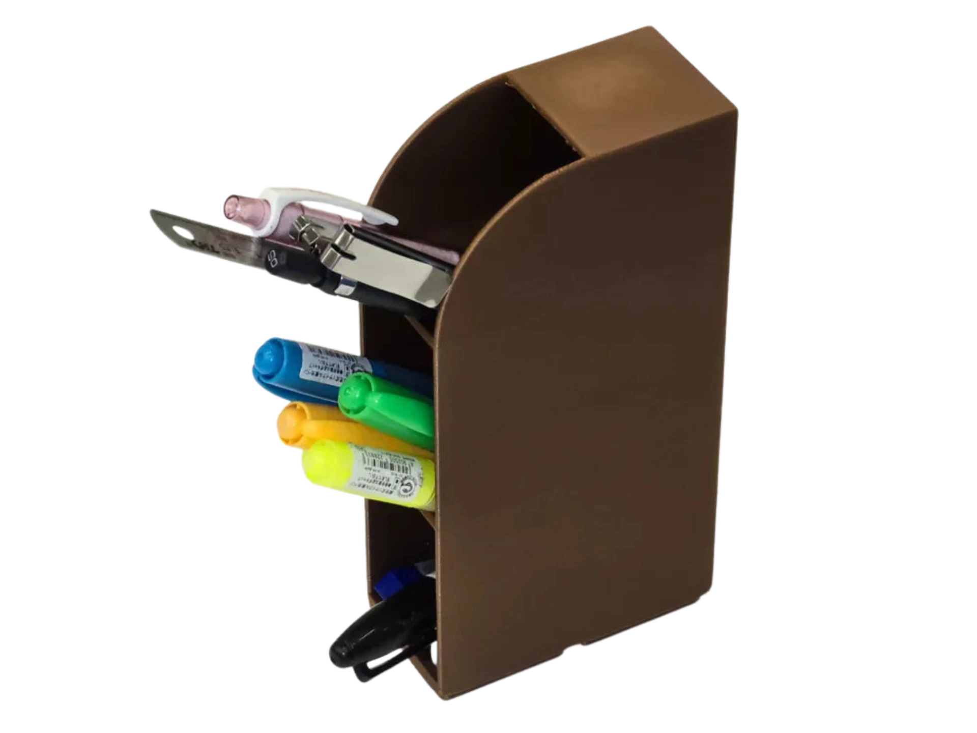 Gridfinity Compatible Slant Angle Pen Holder