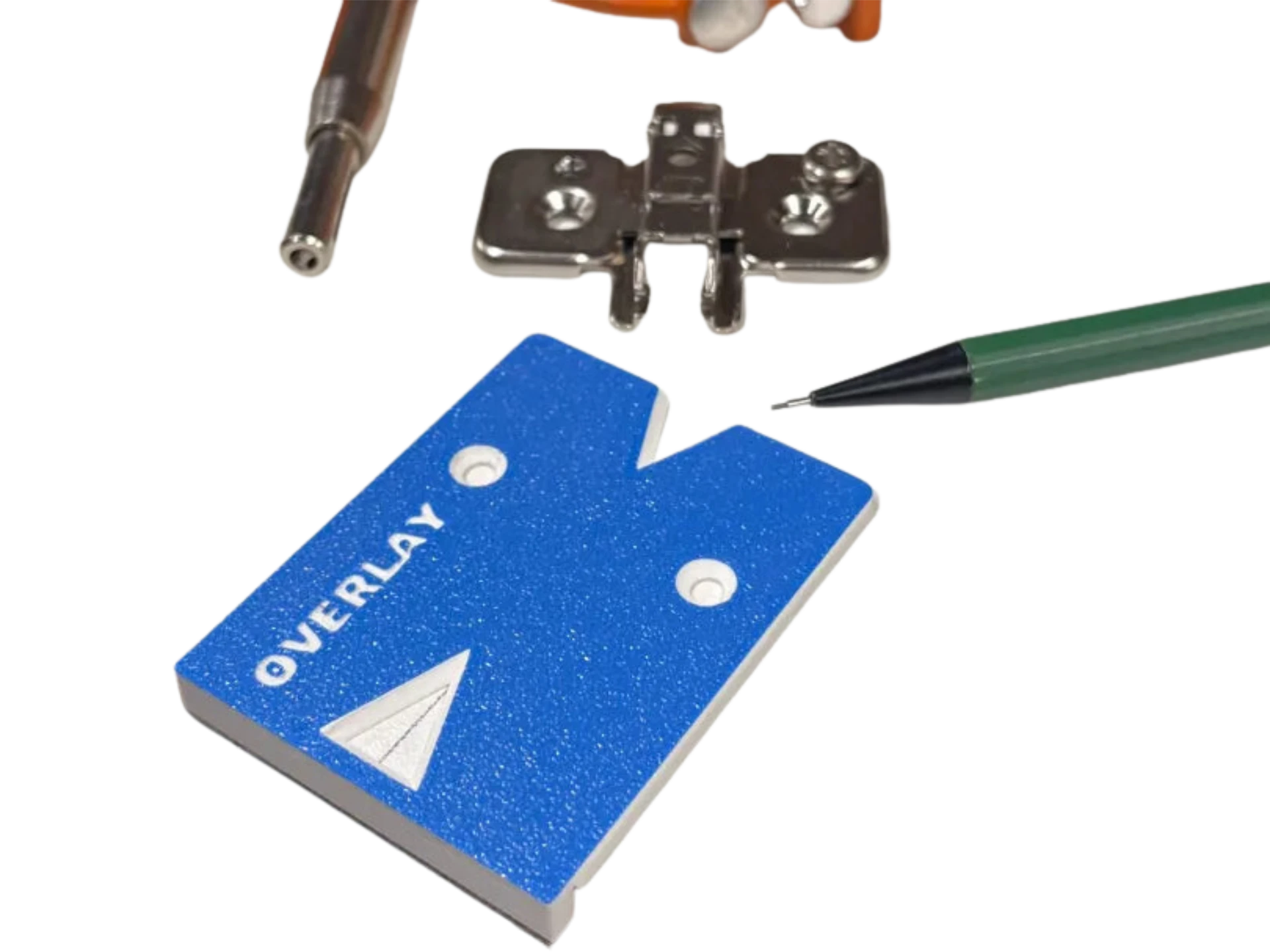 Euro hinge mounting plate jig