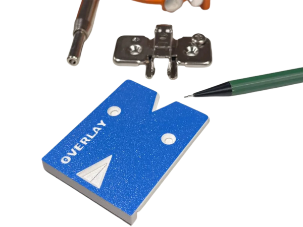 Euro hinge mounting plate jig