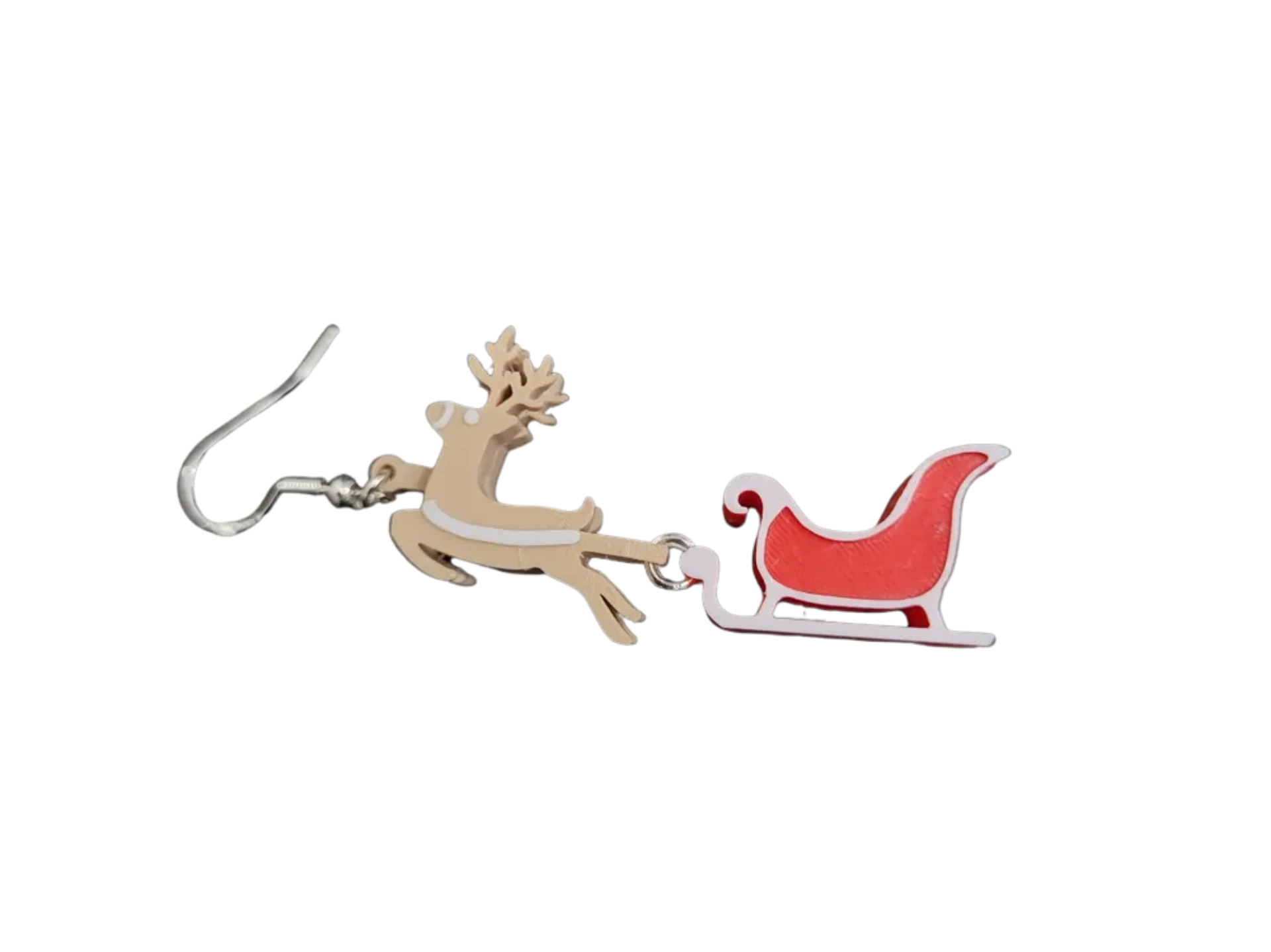 santas sleigh earring