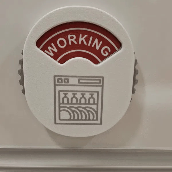 Rotating Dishwasher Status Indicator - 3 states