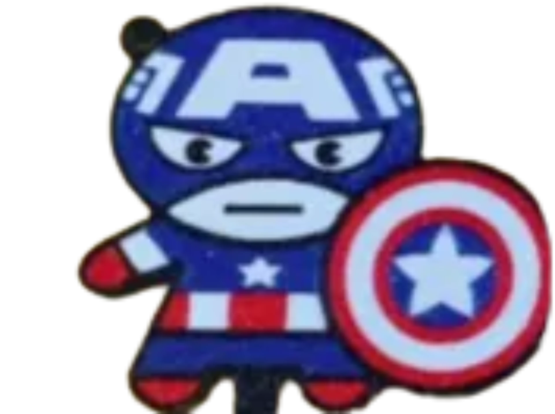 captain america cake topper/keychain Remixed