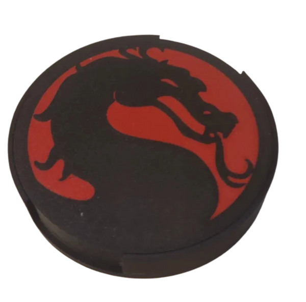 Mortal Kombat glass coaster
