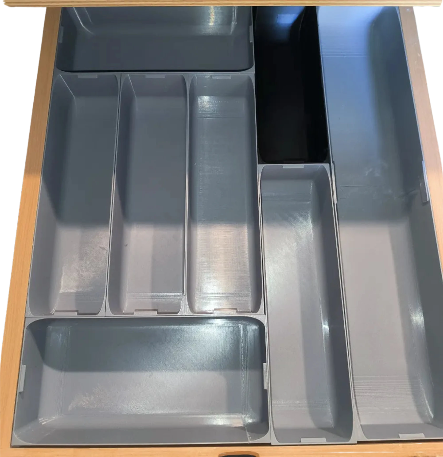 Inlay for RV cutlery box