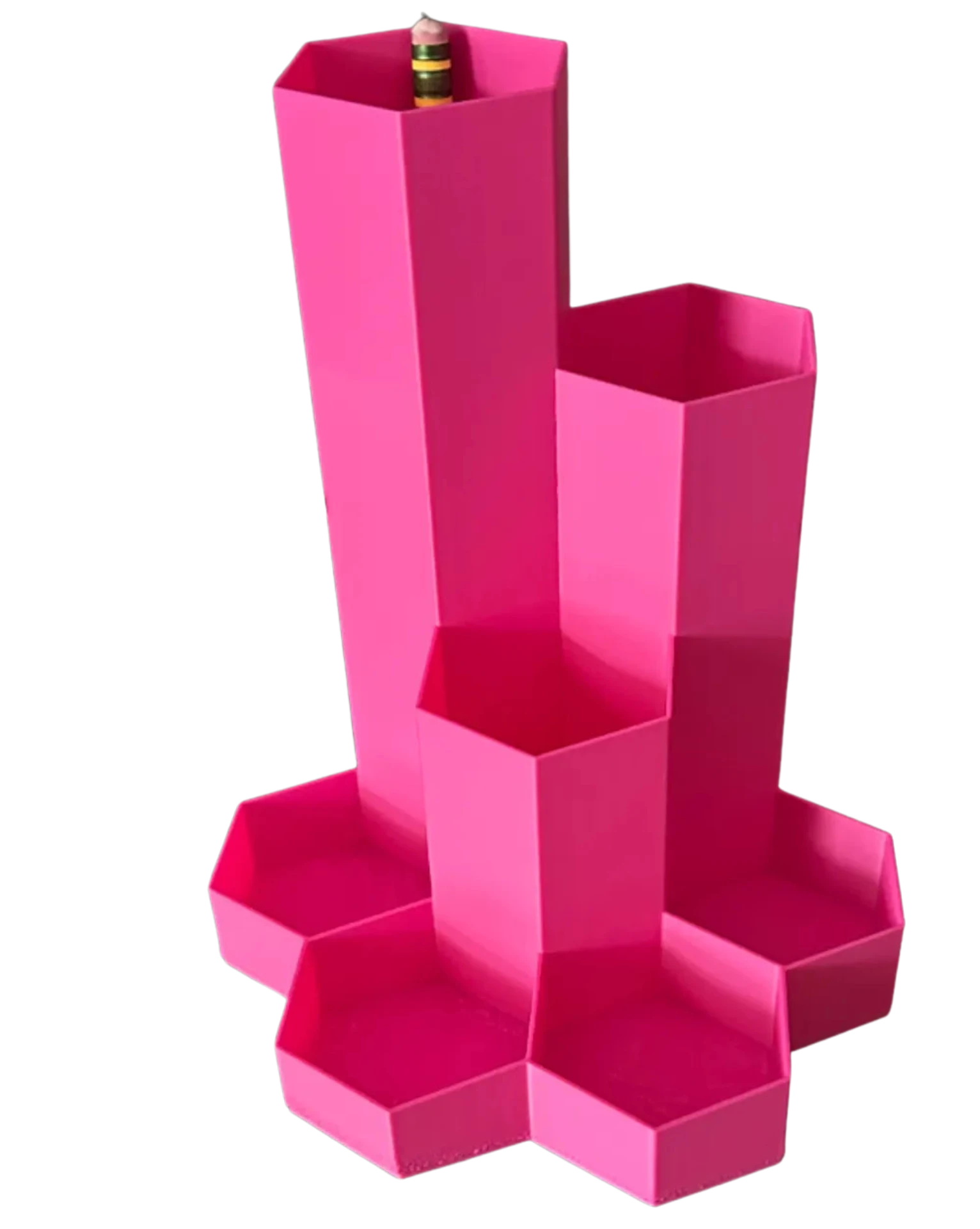 Hexagon desk organizer