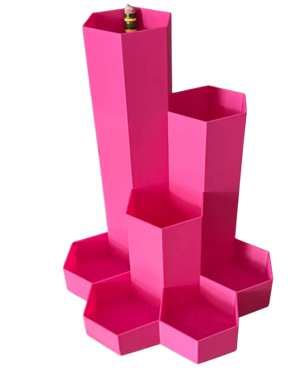 Hexagon desk organizer