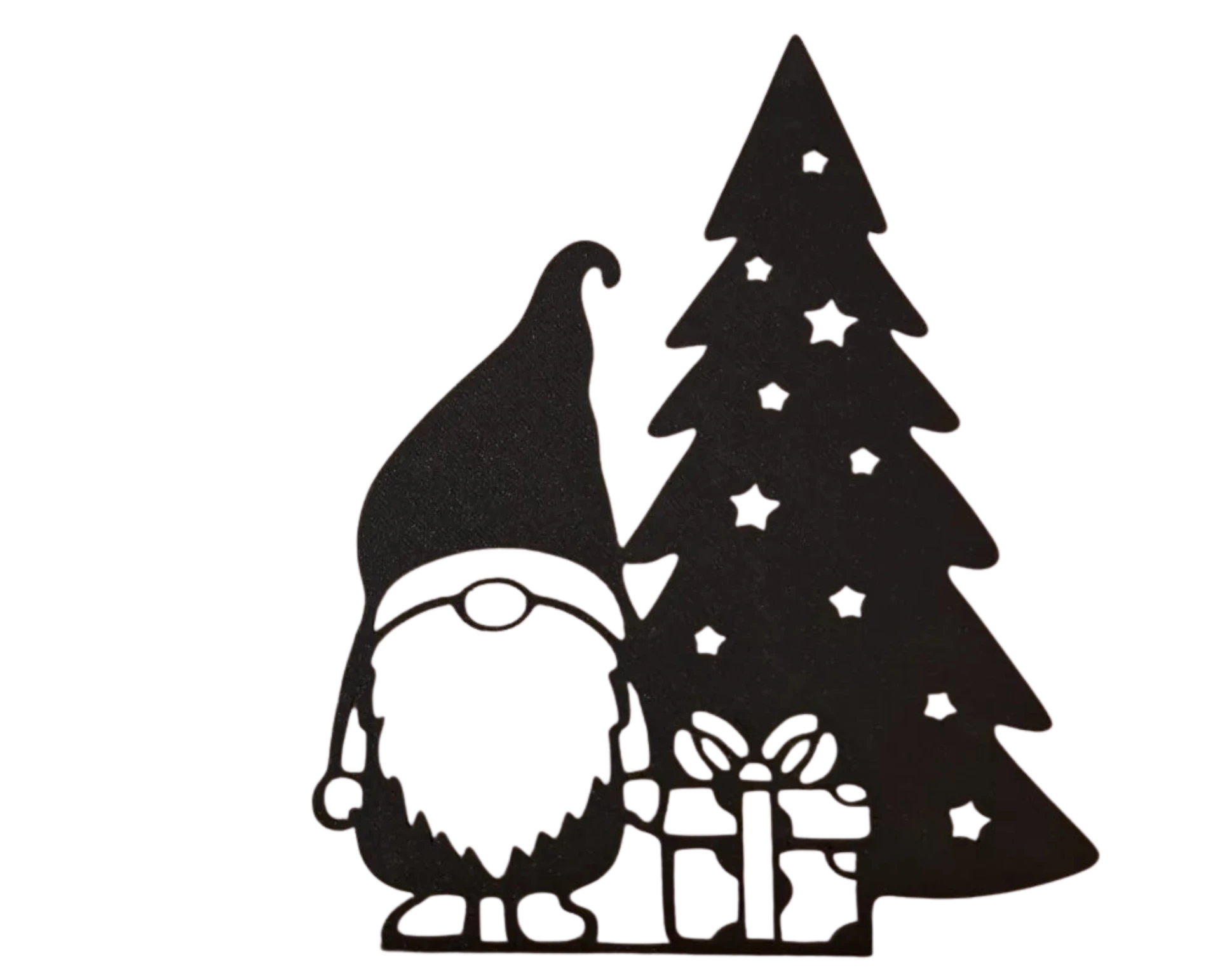 Christmas Santa gnome with Gift